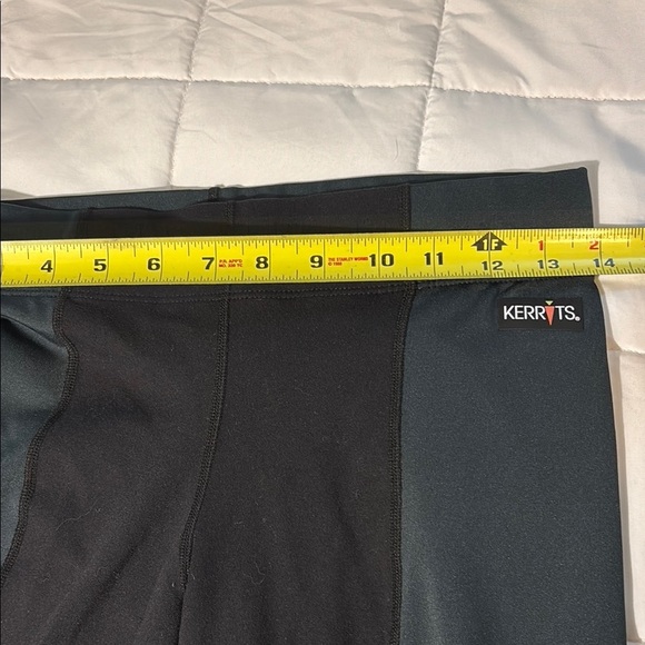 Kerrits Equestrian Flex Tight Legging Pant Full Stretch Black / Green Size M - Picture 6 of 12